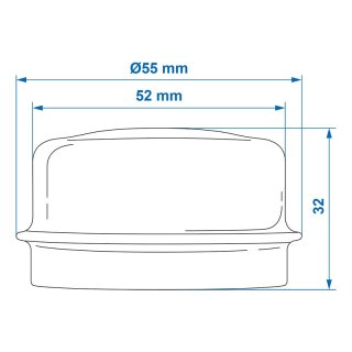 Staubkappe Ø52mmx26mm für Knott/Hahn/Nieper im blister