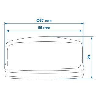 Staubkappe Ø55mmx29mm für AL-KO im blister