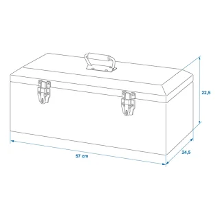 Werkzeugbox Aluminium 570 x 245 x 220 mm