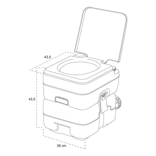 Tragbare Camping-Toilette 10L/20L