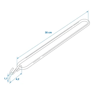 Gummi-Spannring 300mm mit S-Haken