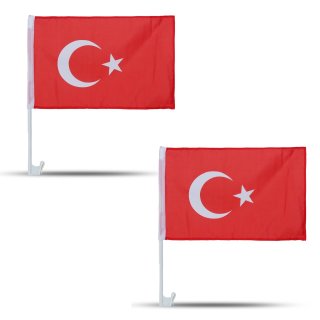 2er SET "Auto Flagge" Fahne Türkei