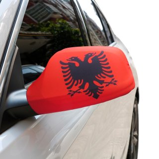 Auto Aussenspiegel Fahne Set Albanien