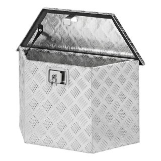 Werkzeugbox Aluminium für Anhängerdeichsel 700/380 x 240 x H420 mm