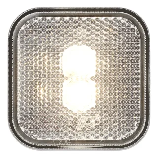 Positionsleuchte 12/24V in Weiss 65 x 65 mm LED