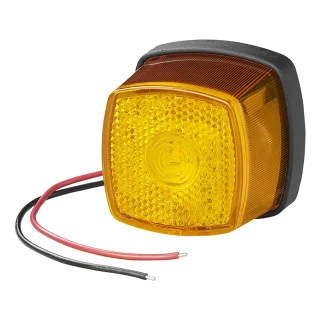 Seitenmarkierungsleuchte 9-30V orange 61 x 61 mm LED