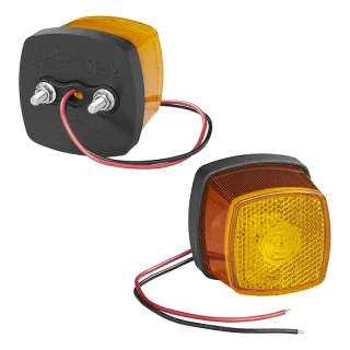 Seitenmarkierungsleuchte 9-30V orange 61 x 61 mm LED