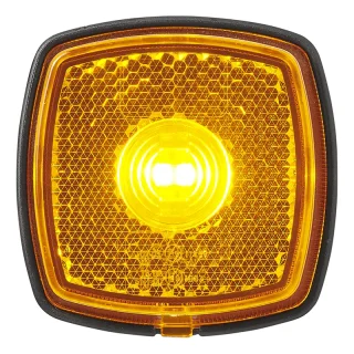 Seitenmarkierungsleuchte 9-30V orange 61 x 61 mm LED