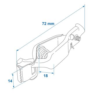 Batterieklemme 25A Set von 2 Stück im Blister