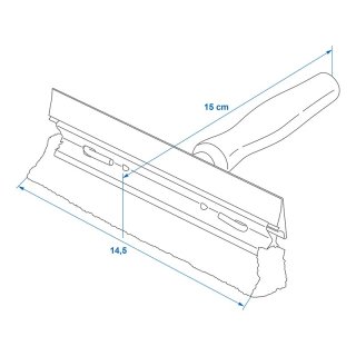 Fensterreiniger 14cm mit Holzgriff