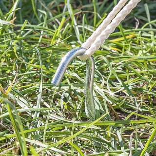 Zelthering 25cm Metal mit offenes Auge 10 Stück im Polybeutel