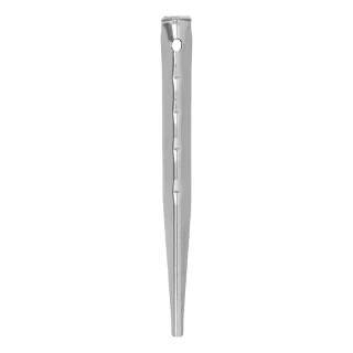 Piquet de tente 18,5cm aluminium strié