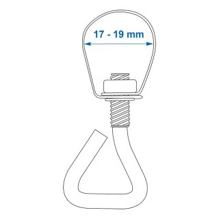 Rohrklemme 17-19mm 4 Stück im Blister