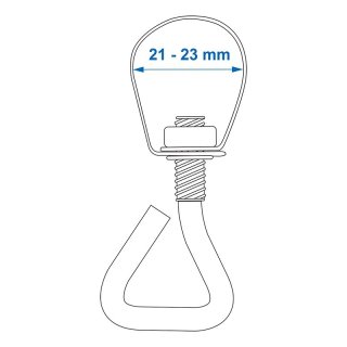 Rohrklemme 21-23mm 4 Stück im Blister