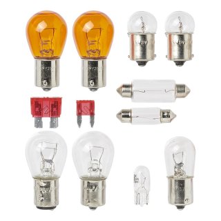 Coffret de lampes de rechange pour remorques & caravanes 12 pièces