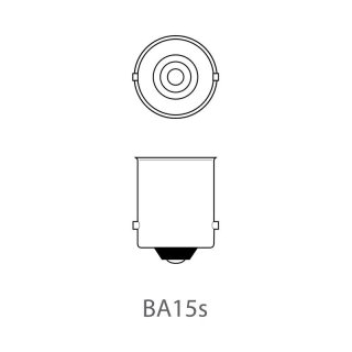 Autolampe 12V 5W BA15s 2 Stück im Blister