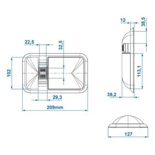 Aufbauleuchte 24-Leds