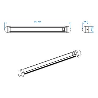 Linienleuchte 20-Leds