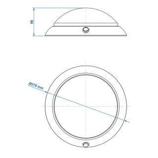 Deckenleuchte / Aufbauleuchte 24-leds