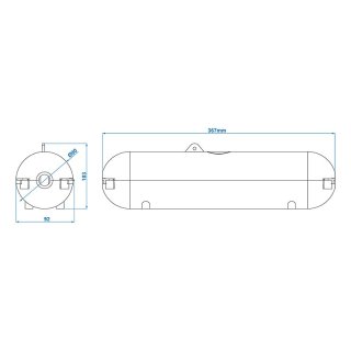 Sicherheitsbox für CEE Stecker blau