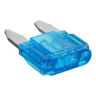 Fusibles plats Mini 15A bleu 6 pièces sous blister