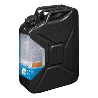 Bidon dessence 20L métal noir homologué UN & TüV/GS