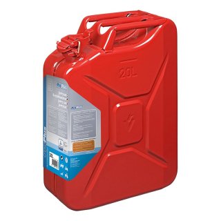 Benzinkanister 20L Metall Rot UN- & TüV/GS-geprüft