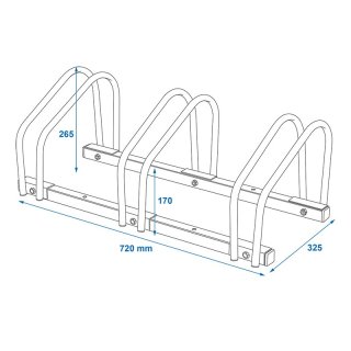 Fahrradständer für 3 Fahrräder