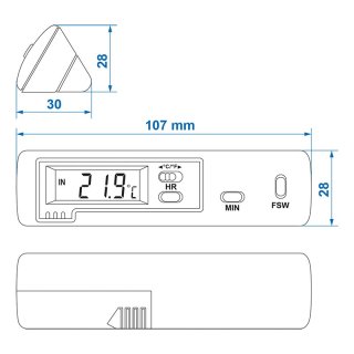 Innen-/Aussen Thermometer