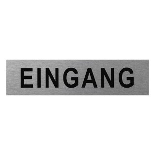 Aluminium Türschild "Eingang"