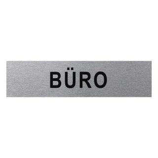 Aluminium Türschild "Büro"