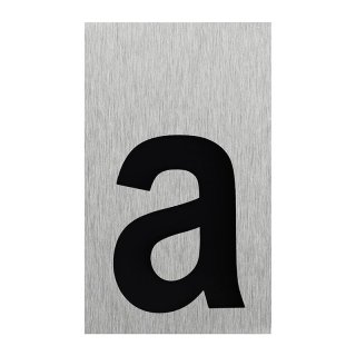 Aluminium Türschild Buchstabe "a"