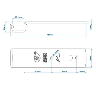 Gegenhalter für Exzenterverschluss SPP Z-01A