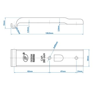 Gegenhalter für Exzenterverschluss SPP Z-02