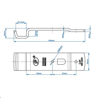 Gegenhalter für Exzenterverschluss SPP Z-02A