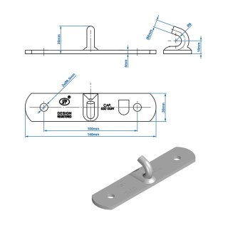 Gegenhalter für Exzenterverschluss SPP Z-03