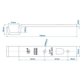 Gegenhalter für Exzenterverschluss SPP Z-05