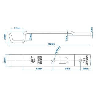 Contre-support pour fermeture excentrique SPP Z-05A