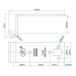 Gegenhalter für Exzenterverschluss SPP Z-07