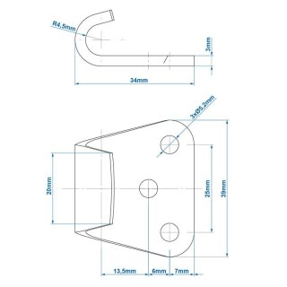 Gegenhalter für Exzenterverschluss SPP Z-11A