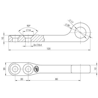 Contre-support pour fermeture excentrique SPP Z-12