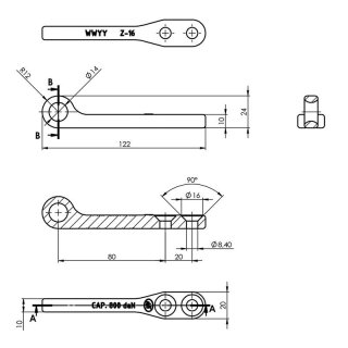 Gegenhalter für Exzenterverschluss SPP Z-16