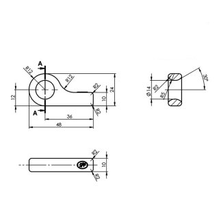 Gegenhalter für Exzenterverschluss SPP Z-16A