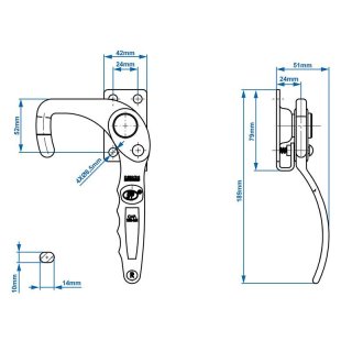 Ladebordwandhaken rechts SPP ZB-12R