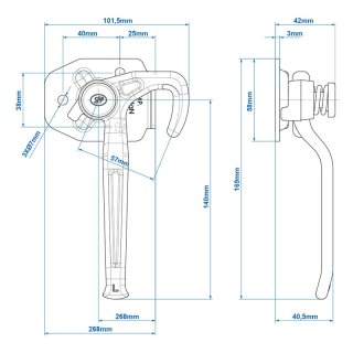 Ladebordwandhaken links SPP ZB-16L