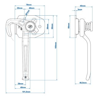 Ladebordwandhaken rechts SPP ZB-16R