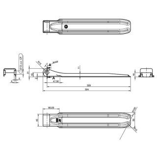 Charnière de bord de réglage SPP ZW-01.320A