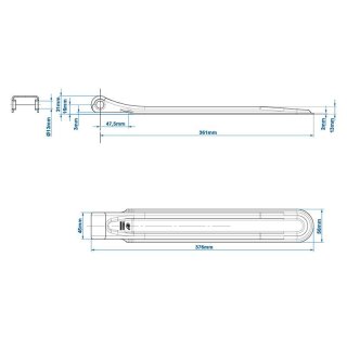 Charnière de bord de réglage SPP ZW-01.370A