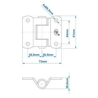 Scharnier SPP ZW-02.40