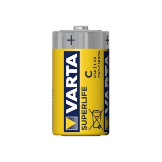 Varta Superlife Baby Batterien C 2 Stück im Blister